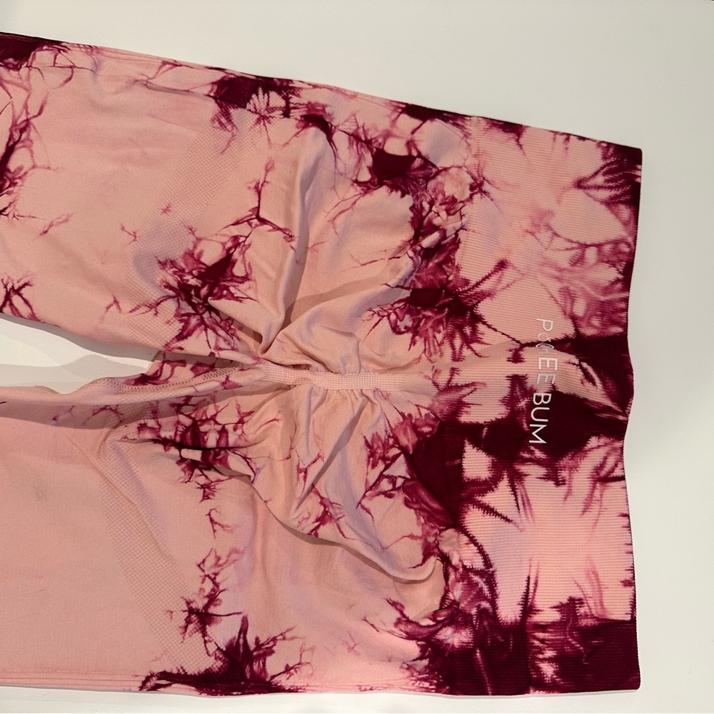 Pink Tie-Dye Leggings